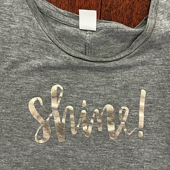 Old Navy Gray “Shine” Tank Top - Picture 2 of 5